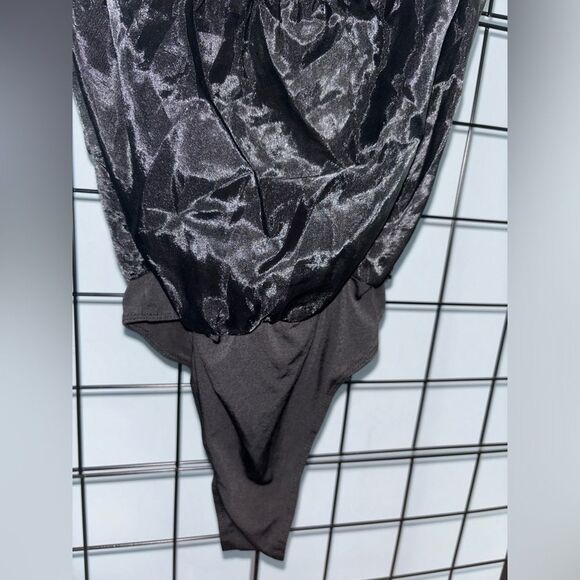 Thirty/Thirty LA black blouson backless halter bodysuit NWT - Picture 5 of 7